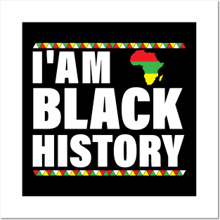 I'am Black History, African American Pride Posters and Art